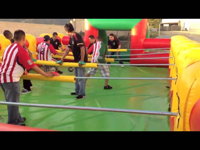 Human Foosball Action